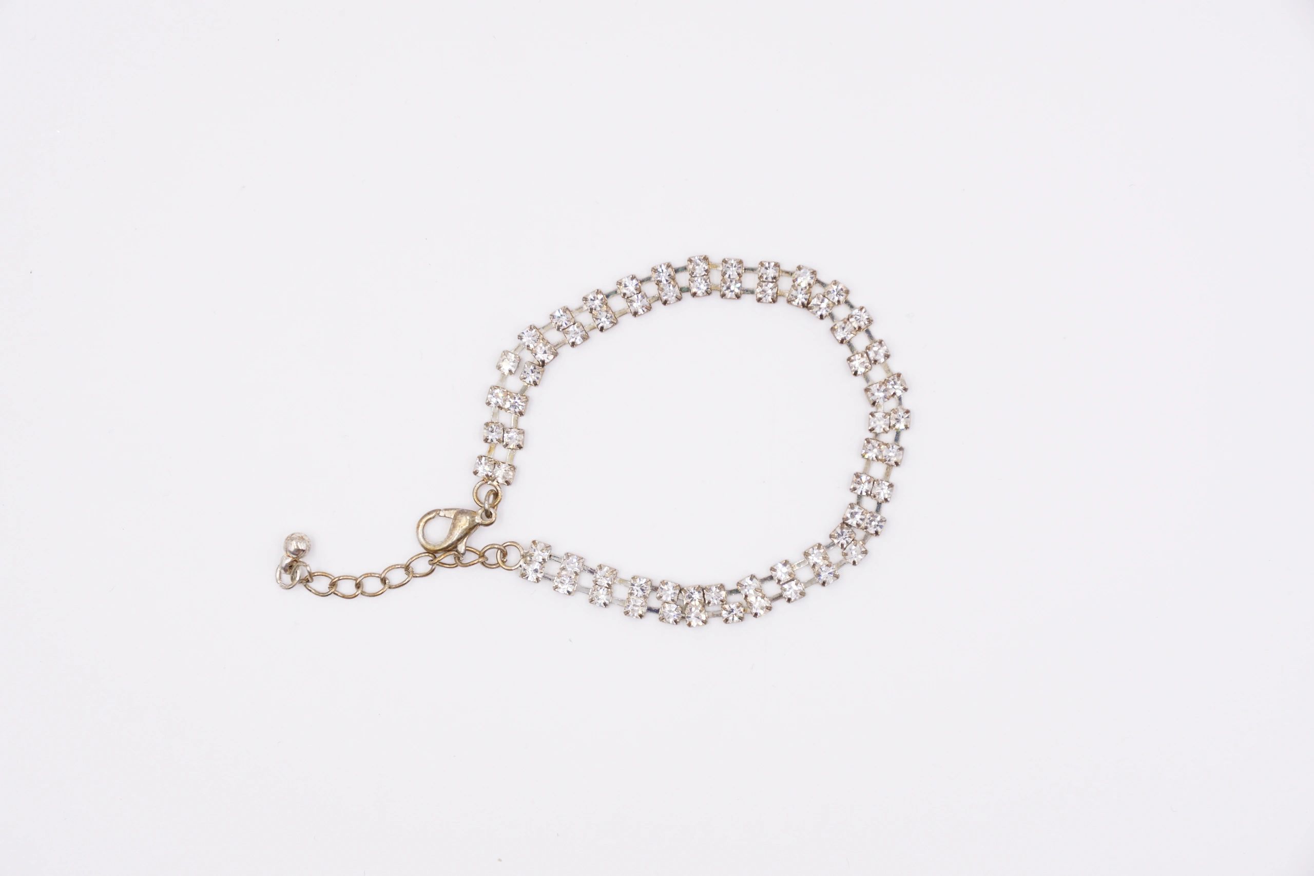 luxury bracelet on white background minimalist style